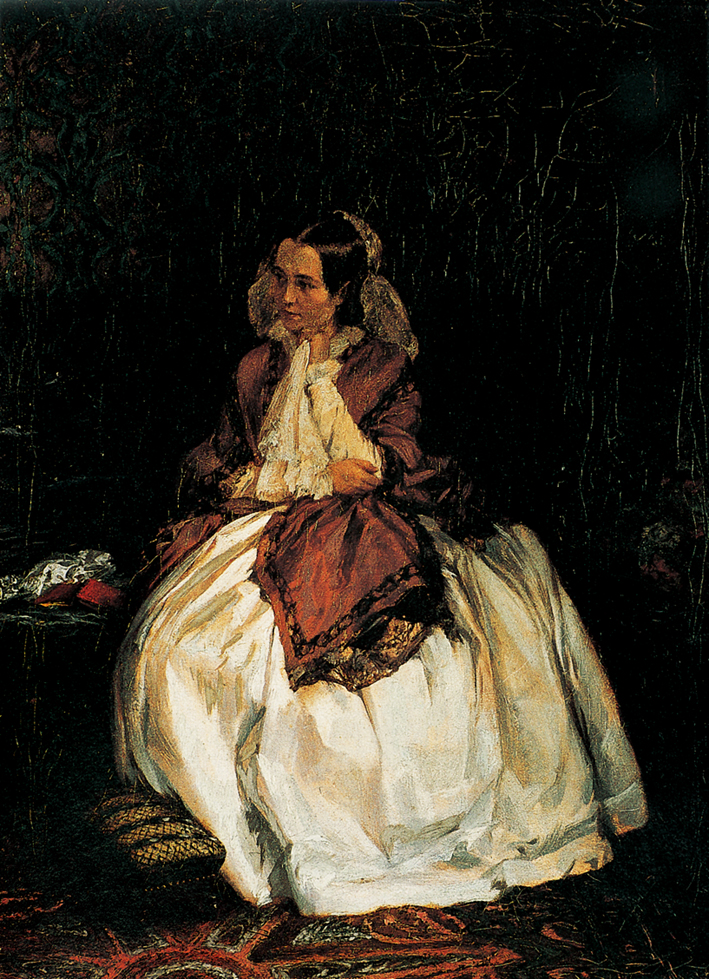  Adolpyh Von Menzel —— 梅尔克女士的肖像